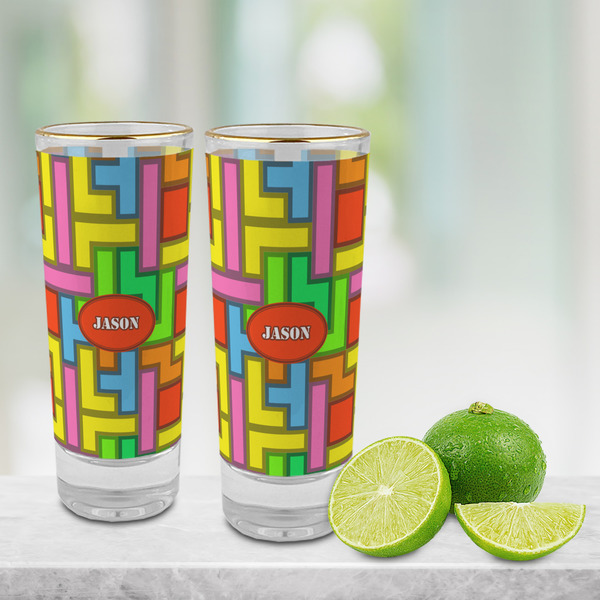 Tetromino Glass Shot Glass - 2 oz - LIFESTYLE