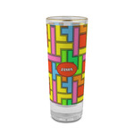 Tetromino 2 oz Shot Glass - Glass with Gold Rim (Personalized)