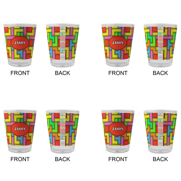 Tetromino Glass Shot Glass - Standard - Set of 4 - APPROVAL
