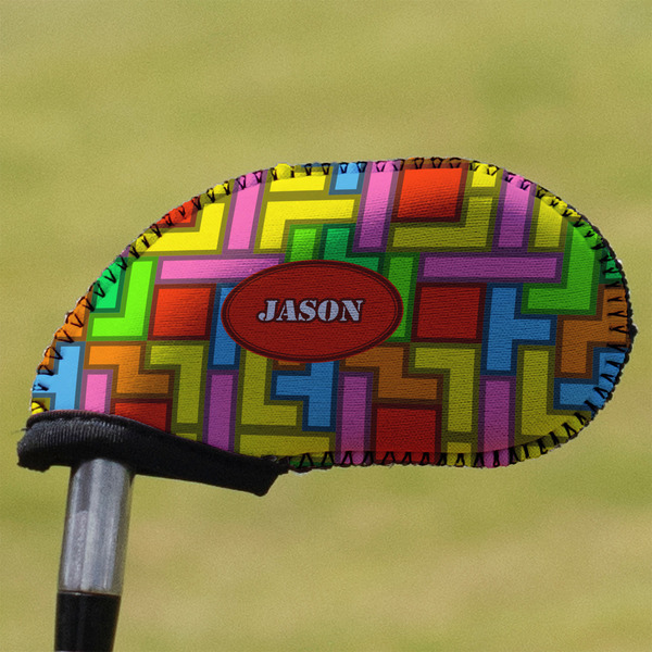 Custom Tetromino Golf Club Iron Cover - Single (Personalized)