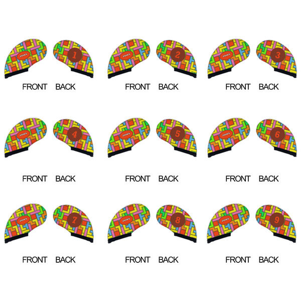 Tetromino Golf Club Covers - APPROVAL (set of 9)