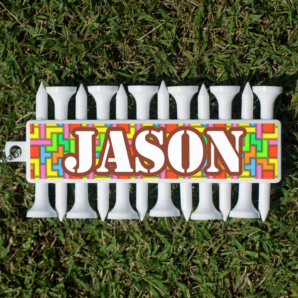 Tetromino Golf Tees & Ball Markers Set - Front