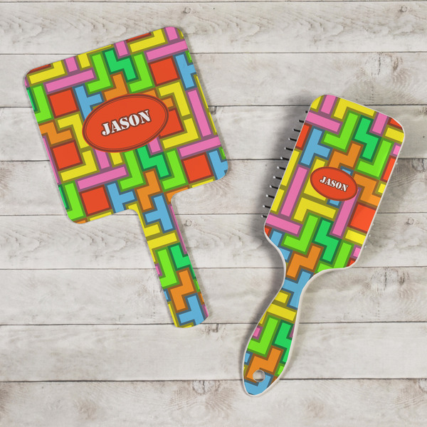 Tetromino Hand Mirrors - In Context