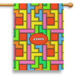 Tetromino 28" House Flag - Single Sided (Personalized)