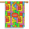 Tetromino 28" House Flag - Single Sided (Personalized)