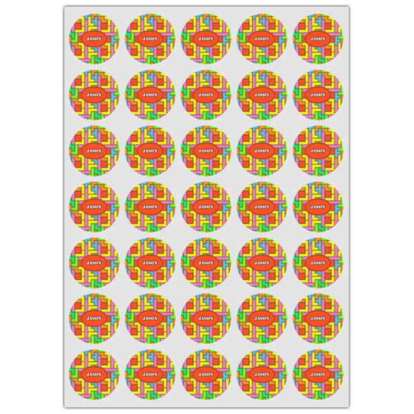 Tetromino Icing Circle - XSmall - Set of 35