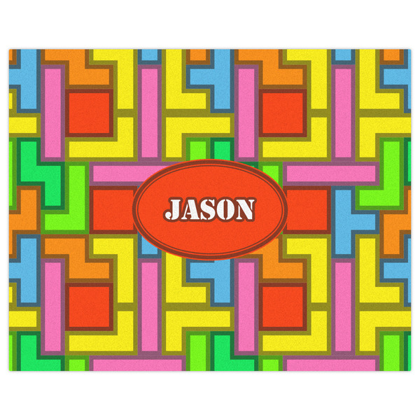 Tetromino Indoor / Outdoor Rug - 8'x10' - Front Flat