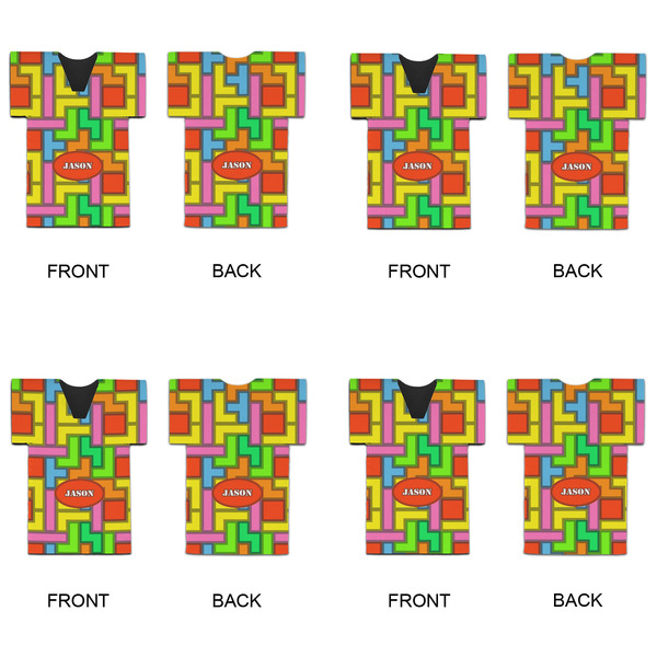 Tetromino Jersey Bottle Cooler - Set of 4 - APPROVAL