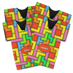 Tetromino Jersey Bottle Cooler - Set of 4 (Personalized)