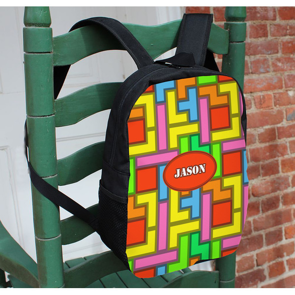 Tetromino Kids Backpack - In Context