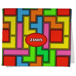 Tetromino Kitchen Towel - Poly Cotton w/ Name or Text