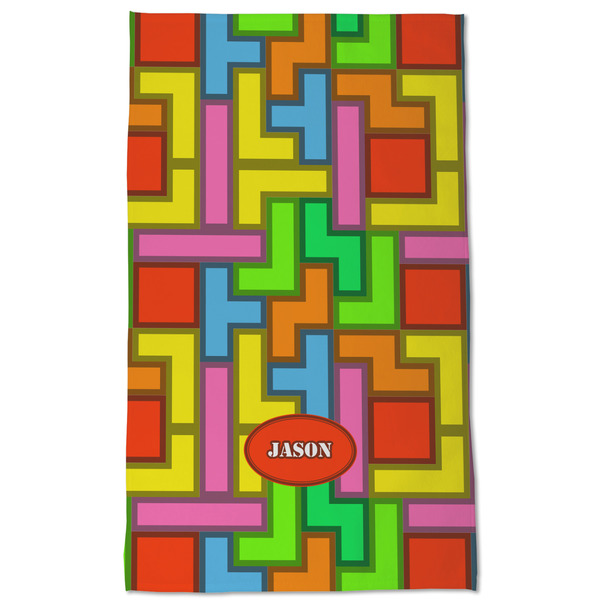 Tetromino Kitchen Towel - Poly Cotton - Full Front