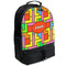 Tetromino Large Backpack - Black - Angled View