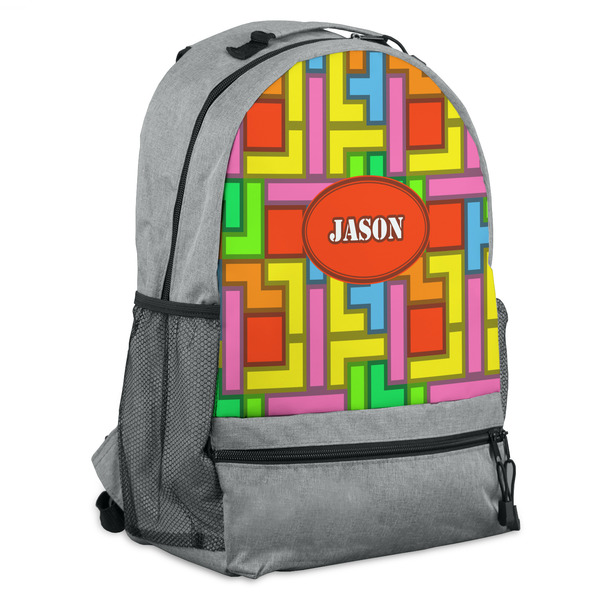 Custom Tetromino Backpack - Grey (Personalized)