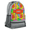 Tetromino Large Backpack - Gray - Angled View