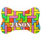 Tetromino Bone Shaped Dog Food Mat (Large) (Personalized)