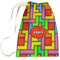 Tetromino Large Laundry Bag - Front View