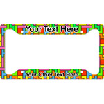 Tetromino License Plate Frame - Style A (Personalized)