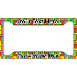 Tetromino License Plate Frame (Personalized)