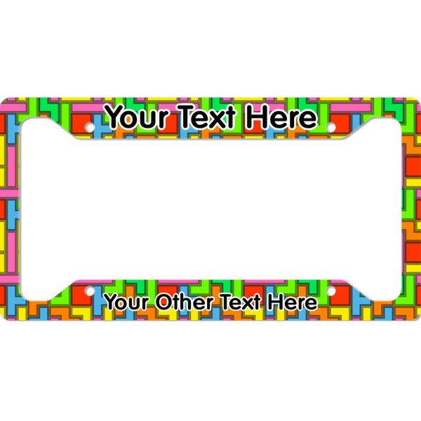 Custom Tetromino License Plate Frame (Personalized)