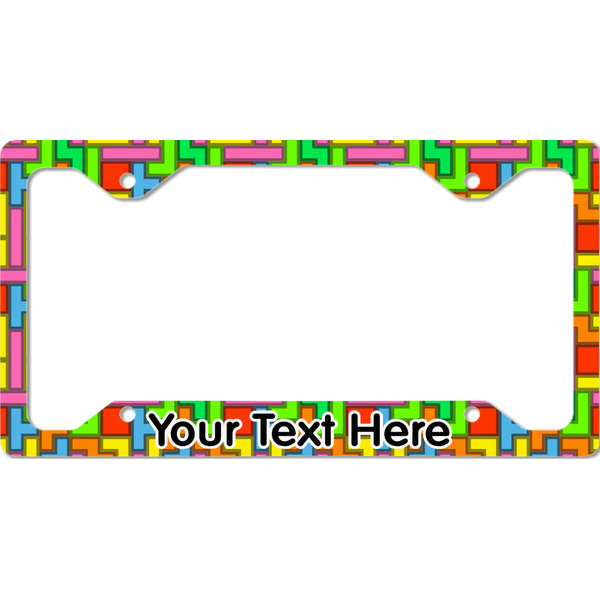 Tetromino License Plate Frame - Style C