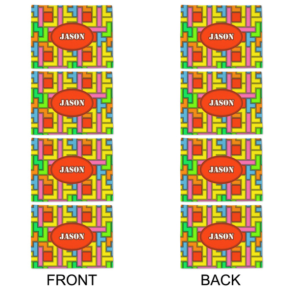 Tetromino Linen Placemat - APPROVAL Set of 4 (double sided)