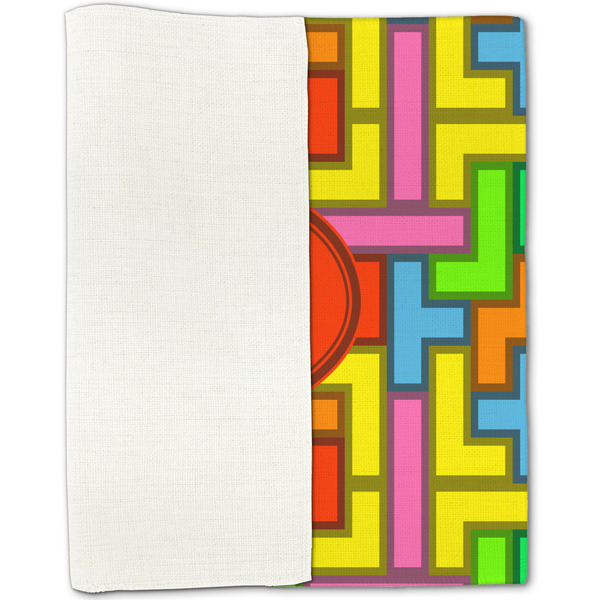 Tetromino Linen Placemat - Folded Half