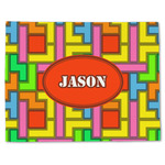 Tetromino Single-Sided Linen Placemat - Single w/ Name or Text