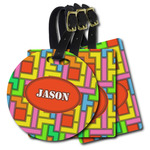 Tetromino Plastic Luggage Tag (Personalized)