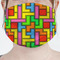 Tetromino Mask - Pleated (new) Front View on Girl