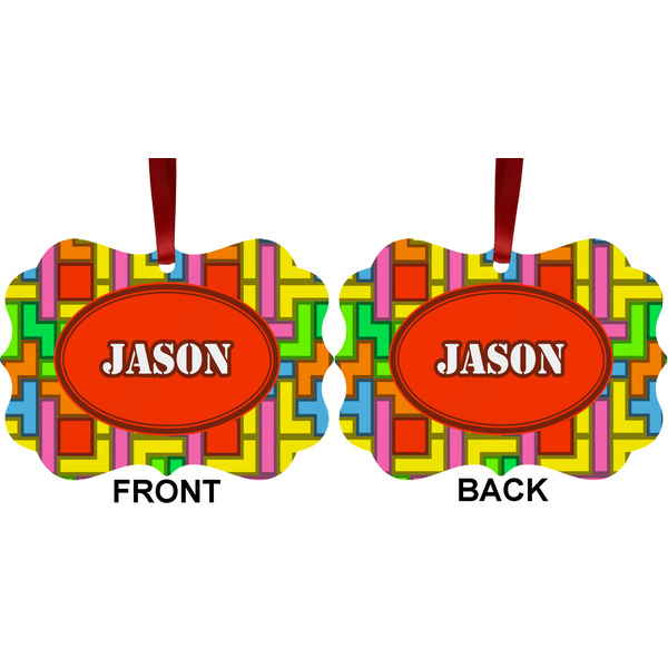 Tetromino Metal Benilux Ornament - Front and Back (APPROVAL)