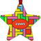 Tetromino Metal Star Ornament - Double Sided w/ Name or Text