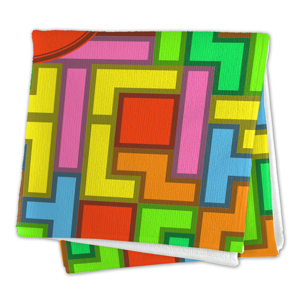 Tetromino Microfiber Dish Rag - FOLDED (square)
