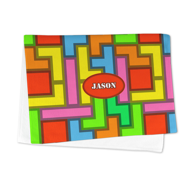 Tetromino Microfiber Dish Towel - FOLDED HALF