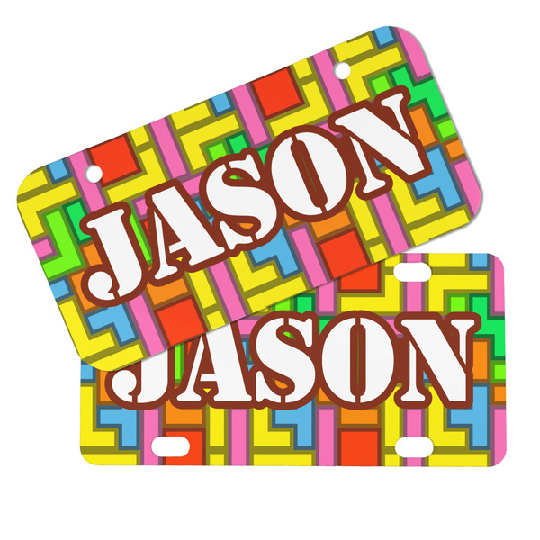 Tetromino Mini License Plates - MAIN (4 and 2 Holes)