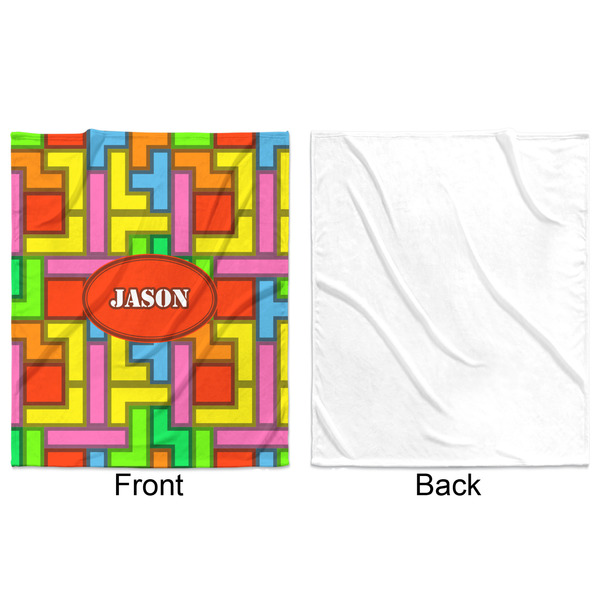 Tetromino Minky Blanket - 50"x60" - Single Sided - Front & Back