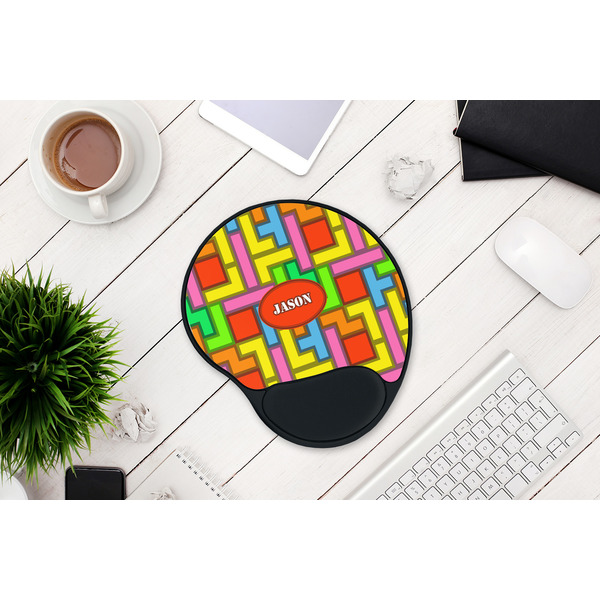 Tetromino Mouse Pad with Wrist Rest - LIFESYTLE 1