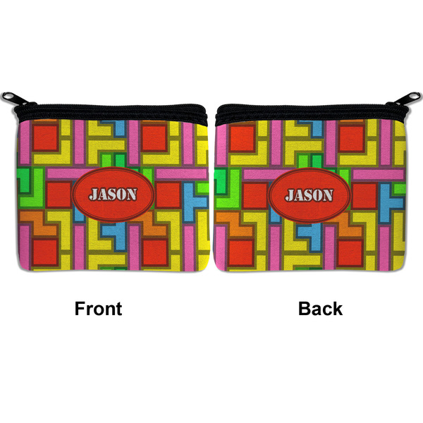 Tetromino Neoprene Coin Purse - Front & Back (APPROVAL)