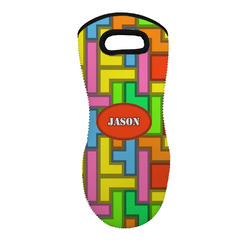 Tetromino Neoprene Oven Mitt w/ Name or Text