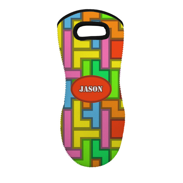 Custom Tetromino Neoprene Oven Mitt w/ Name or Text