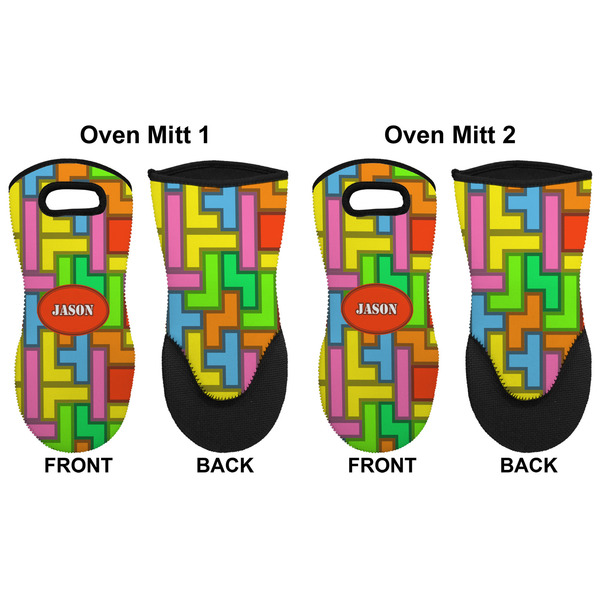 Tetromino Neoprene Oven Mitt - Set of 2 - Approval
