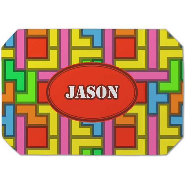 Custom Tetromino Dining Table Mat - Octagon (Single-Sided) w/ Name or Text