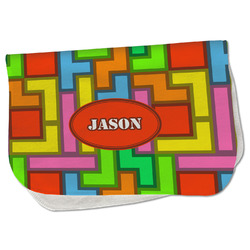 Tetromino Burp Cloth - Fleece w/ Name or Text