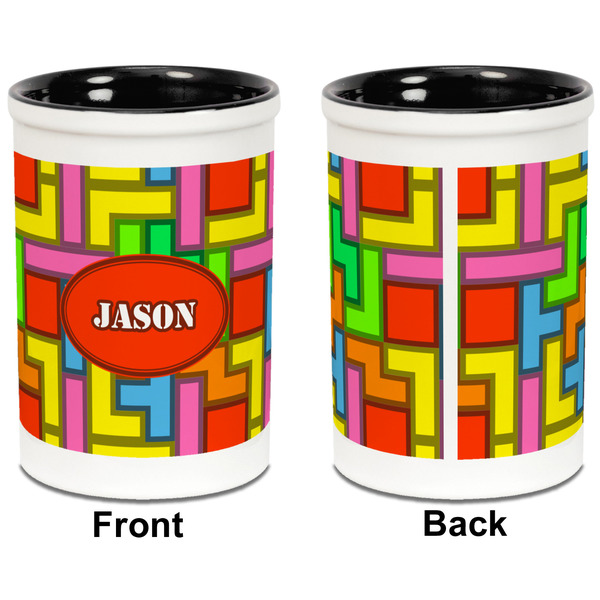 Tetromino Pencil Holder - Black - approval