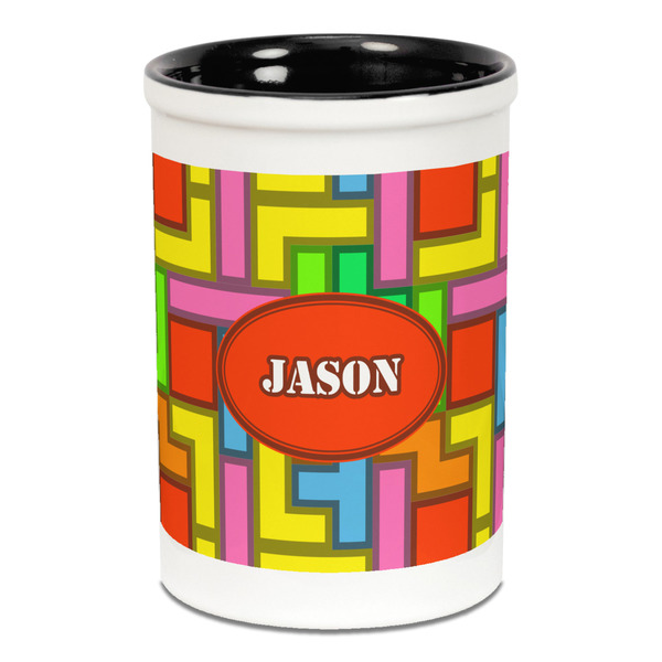 Tetromino Pencil Holder - Black