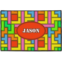Tetromino Door Mat - 36"x24" (Personalized)