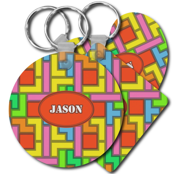 Custom Tetromino Plastic Keychain (Personalized)