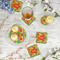 Tetromino Plastic Party Appetizer & Dessert Plates - In Context