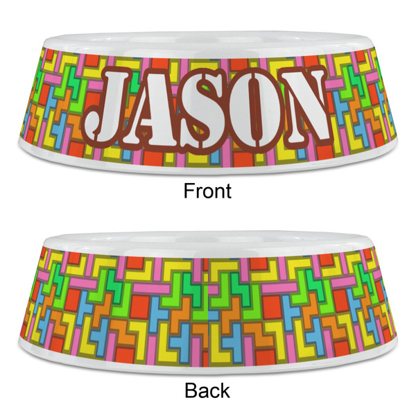 Tetromino Plastic Pet Bowls - Large - APPROVAL