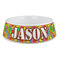 Tetromino Plastic Dog Bowl - Large (Personalized)